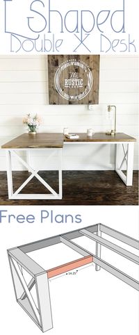 DIY Office Desk - Woodworking Plans