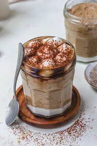 Tiramisu Blended Chia Oat Pots (Vegan High-Protein)