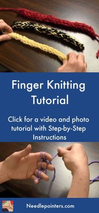 Finger knitting is a way of knitting without needles. It is sometimes called finger weaving. Learn how to finger knit and find fun finger knitting projects to make.