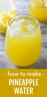 This pineapple water is delicious and super refreshing! This quick and easy recipe infuses water with the sweetness of fresh pineapple or freshly-squeezed pineapple juice to create a thirst-quenching beverage full of tropical-flavored goodness. Drinking infused water is a more exciting way to stay cool and hydrated if you find the taste of plain water boring.