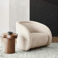 Medoc Swivel Chair + Reviews | Crate and Barrel