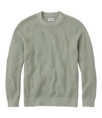 Men's Textured Washed Cotton Sweaters, Crewneck | Sweaters at L.L.Bean