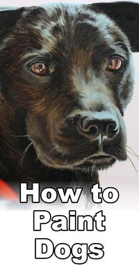 How to Paint Black Hair Animals (Dog) — Online Art Lessons