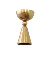 Industrial Semi-flushed Brass Light Shade - Etsy