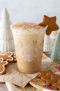 Starbucks Iced Gingerbread Oat Milk Chai Latte Copycat Recipe