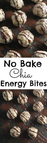 An easy no bake recipe for gluten free energy bites made with oats, nut butter and chia seeds #glutenfree #healthysnacks #NewYearsResolutions