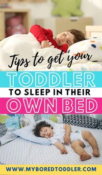 Get some tips and tricks from real parents for getting toddlers to sleep in their own bed.