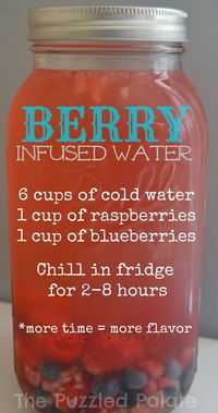 The Puzzled Palate: Simple Infused Water Recipes: Berry & Citrus