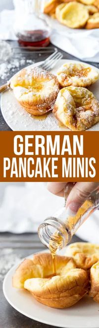 German Pancake Minis are a delicious, easy,