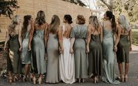 bridesmaid style ideas satin prom maxi midi dress slip