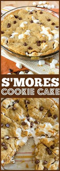 S'Mores Cookie Cake