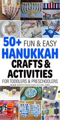 50 Fun & Easy Hanukkah Crafts and Activities for Kids - HAPPY TODDLER PLAYTIME