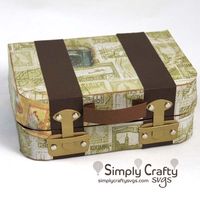 Vintage Suitcase SVG File for any occasion - Simply Crafty SVGs