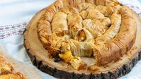 This Savory Pie Tastes Like Thanksgiving! Butternut Squash with Feta & Phyllo Spiral - YouTube