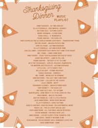 Printable Thanksgiving Dinner Playlist - Let's Mingle Blog