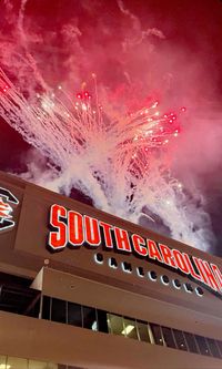 #gameday #uofsc #football #fireworks