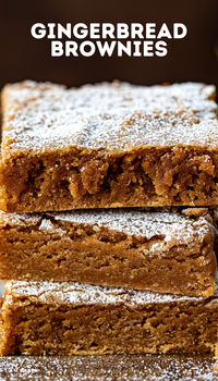 Gingerbread Brownies give you a rich, dense, and chewy texture like a brownie with the comforting, spicy, and sweet flavors of gingerbread. They are perfect to add to your desserts for your Christmas menu or whenever you crave a gingerbread treat!