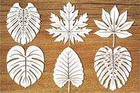 Tropical Leaves set1 SVG files for Silhouette and Cricut. (57404) | Cut Files | Design Bundles