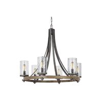 Angelo 30" Wide Weathered Oak 6-Light Chandelier - #43J83 | Lamps Plus