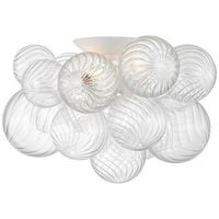 Julie Neill Talia 19 Inch 3 Light LED Flush Mount by Visual Comfort Signature Collection Talia Flush Mount by Visual Comfort Signature Collection - JN 4112PW/CG