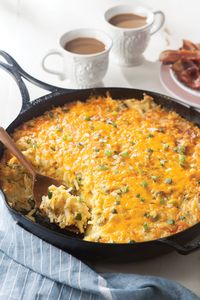 This classic Cheesy Hash
Brown Casserole is as easy as 1-2-3.