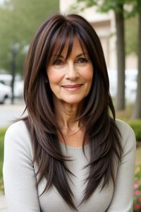 29  Long Hairstyles for Older Women Over 50 15