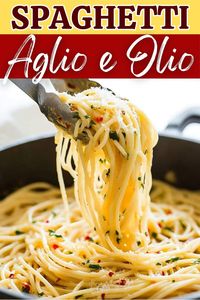 This classic spaghetti aglio e olio is light, refreshing, and delicious! The simple blend of olive oil, garlic, and Parmesan is tough to beat.