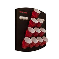 Oche Pong. Combination of darts and beer pong. hangs on walls or window. Great for tailgating