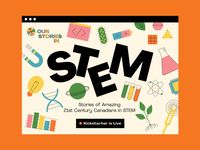 Our Stories in STEM Landing Page by Equal Parts Studio   #dribbble #design #webdesign #illustration