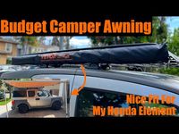 GEAR REVIEW Vevor Budget Awning Canopy For My DIY Camper.  It Is BIG!