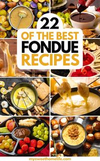 Fondue. From humble ingredients come a rich and melty concoction. It's more than just a dish - it's an experience best shared. These easy fondue recipes feature the best savory and sweet delights for your next fondue party. There's cheese fondue, chocolate fondue, vegan fondue and more.