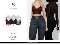 The Sims Resource - Satin Tie Back Bralet