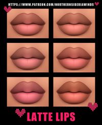 | northernsiberiawinds | ts4cc | sims 4 cc | female | male | skin details | face detail | genetics | maxis match | cartoon skins | overlay | make up | latte lipstick | green tea lipstick | glitter n4 | eyeliner n6 | highlighter n5 | blush n9 | lips color overlay n1 | teeth mask n1 | lip liner n2 |