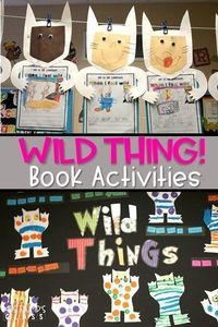 Wild Thing Book Activities! This unit is fantastic for Maurice Sendak's book Where the Wild Things Are. Writing worksheet and craft included. Perfect for kindergarten or first grade!