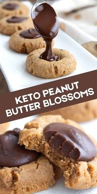 Keto Peanut Butter Blossoms | #Nosugardiet #nocarbdiets #sugarfreedietplan #Nosugardietforbeginners #Nocarbnosugarmeals #Prediabeticmealplanideas