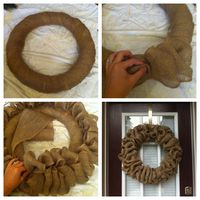 Burlap #wreath