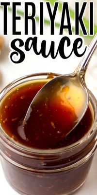 Homemade Teriyaki Sauce. Using pantry ingredients you can have this homemade Teriyaki Sauce done in under 10 minutes and its way better then any store bought Teriyaki Sauce!