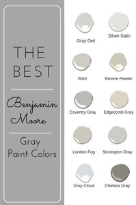 Struggling to find the perfect Benjamin Moore gray paint color? Struggle no more! Click to find your perfect gray paint color for your home.. #benjaminmoore www.westmagnoliacharm.com