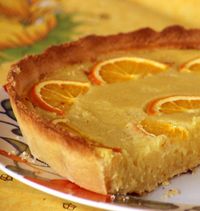 Tarte orange amandes, la recette d'Ôdélices : retrouvez les ingrédients, la préparation, des recettes similaires et des photos qui donnent envie !