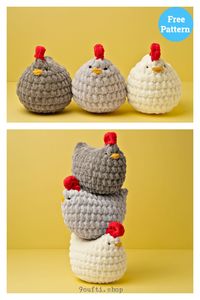 Kip Amigurumi gratis haakpatroon