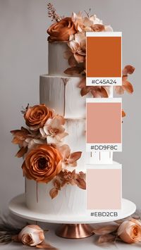 If you are looking for ideas to help you create your wedding color palette, then check out these beautiful burnt orange and rose gold wedding color ideas to help inspire you! | Wedding color schemes | Wedding color palettes | Wedding theme | Wedding theme ideas | Wedding colors | Wedding color inspiration | Wedding color ideas | Wedding themes | Wedding colors unique | Fall wedding color ideas | Winter wedding color ideas | Spring wedding color ideas | Summer wedding color ideas |