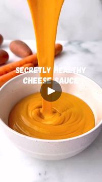 19K views · 528 reactions | Healthy Vegan Cheese Sauce 🧀😍🤯 by that.veganbabe

.
.
"""""""""""

This cheese sauce takes 15 minutes to make and you won’t believe it’s made from veggies!!! This is my go-to cheese sauce for Mac & cheese, as a dip for veggies, on top of nachos, in burritos and more!

✨INGREDIENTS✨
2 medium potatoes, cubed
1 carrot 🥕
1 cup nutritional yeast
1 cup veggie broth
Juice of 1 lemon
1 tsp onion powder
1/4 tsp garlic powder
1/4 tsp turmeric
1/2-3/4 tsp salt to taste

🔥 Roughly chop your potatoes and carrots into small pieces and boil for 10 minutes until soft. The smaller the pieces the faster they will cook! 😉

😋 Add your cooked veg into a blender along with the rest of your ingredients and blend until smooth!

Let me know if you try this!! What would you use th