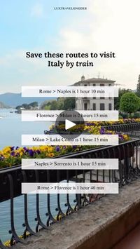 6.3K views · 2.9K reactions | Exploring Italy by train is by far the best way to see several beautiful regions in a short amount of time! We recommend booking your train tickets online, directly on the ItaliaRail website. Some helpful tips for traveling via train:

-Book the first class seats if you can. They’re actually not expensive at all, and the experience is much more pleasant. You’ll have wider seats with more generous legroom, power outlets and wifi, as well as complimentary drinks and snacks onboard.

-If you’ll be working on your phone or laptop, we recommend opting for the first class seats in the “quiet zone”

-Book the high-speed train option for the quickest commute

🍋 We’ve recently updated our Italy travel guides for 2025 travel, and they’re available on our website. Inclu