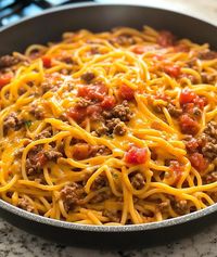 One Pot Taco Spaghetti Recipe L Printable Recipe Digital Download - Etsy