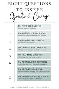 Get fresh motivation and inspiration for self-improvement and personal growth. Save these questions to use in a coaching session or for journaling! Download the free ebook for 88 coaching questions, the 8-step model of change, a reflection guide, and 30-day coaching challenge. #motivation #inspiration #questions #coaching #lifecoaching #journal #ebook