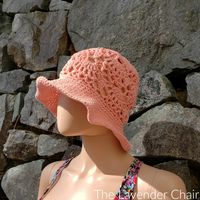 Lacy Shells Sun Hat (Adult) - Free Crochet Pattern - The Lavender Chair