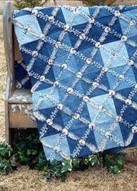 Blue jean quilt. My favorite Aunt made these for my boys when they were young! LOVE Denim Quilts!!!