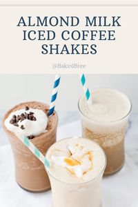 Spring is here. Make yourself these Almond Milk Iced Coffee Shakes to refreshen yourself. These iced coffee recipes are vegan and dairy-free.