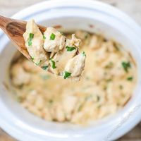 These Crockpot Creamy Garlic Chicken Bites are the perfect easy and crowd-pleasing meal! These Creamy Chicken Bites are made with bite-sized pieces of tender chicken smothered in a simple, but rich and decadent cream sauce. Just 5 minutes of prep required to whip up this Creamy Garlic Chicken in the Crockpot. Easy, delicious, and family-friendly, this Creamy Chicken Bites Recipe is one you'll be coming back to!