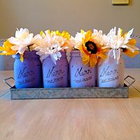 Ombre Mason jars by Your Take contributor Shannon Connell